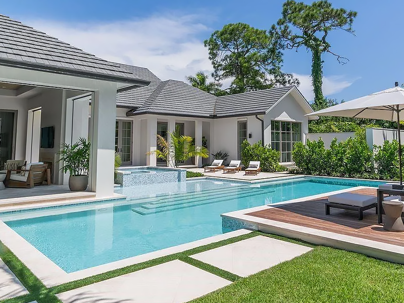 Coquina Sands house from backyard